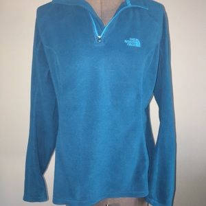 Teal/Aqua North Face Pullover- Women’s Small